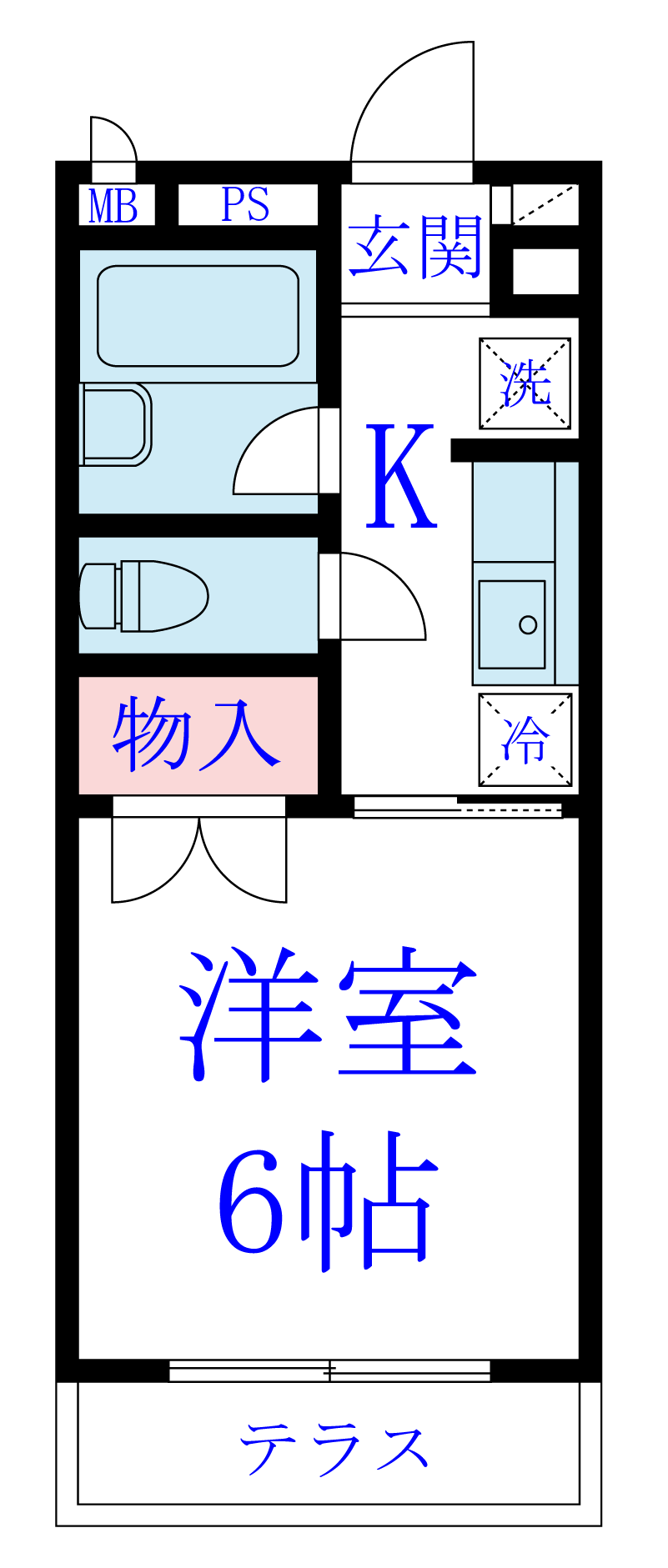 あすなろハイツの間取り