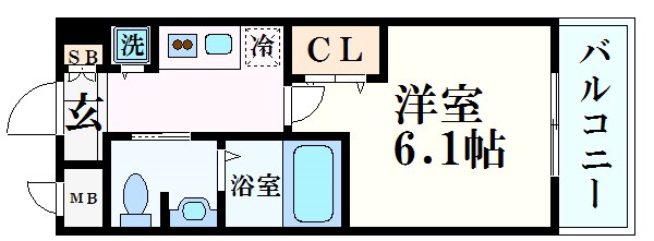 エスリード西宮北口第2の間取り