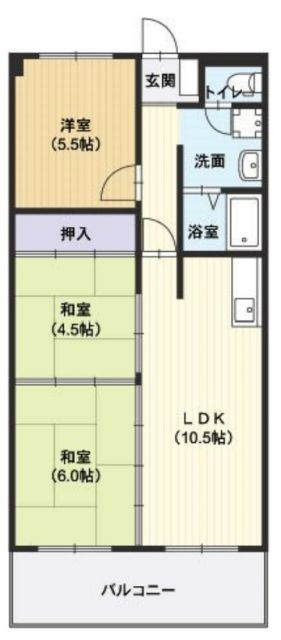 【アルベール本町の間取り】