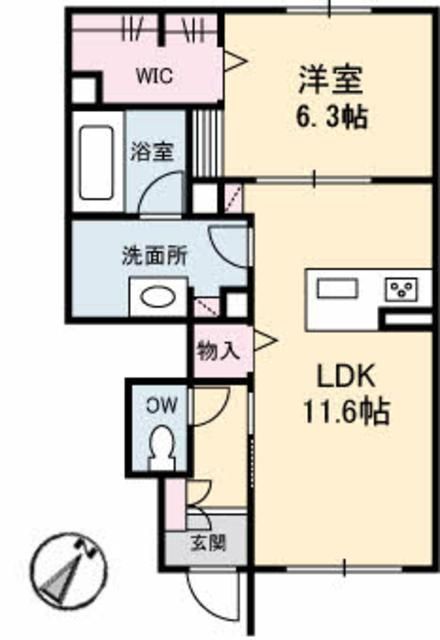 エスポワール戸坂山崎（ＢＥＬＳ認証）の間取り