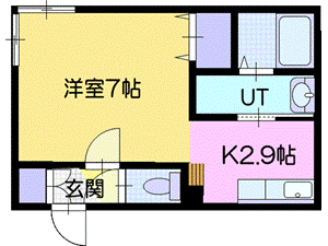 北広島市共栄町のマンションの間取り