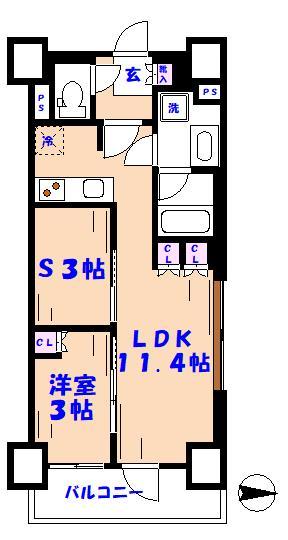 パークアクシス市川の間取り