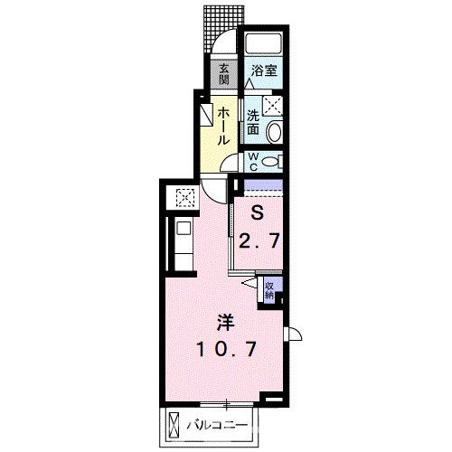 善通寺市稲木町のアパートの間取り