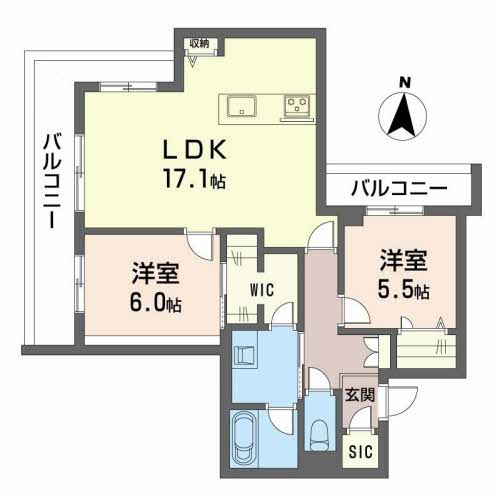 シャーメゾン青山通り　積水の間取り