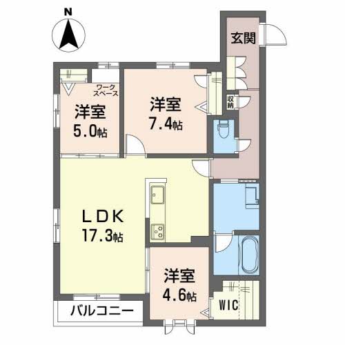 シャーメゾングルースの間取り