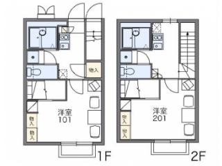 【レオパレスメルベーユの間取り】