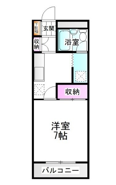 本木マンションの間取り