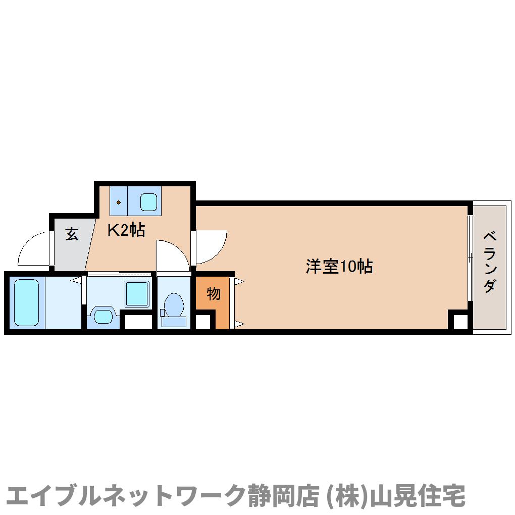 静岡市葵区梅屋町のマンションの間取り