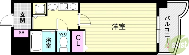 YKハイツ相生町の間取り