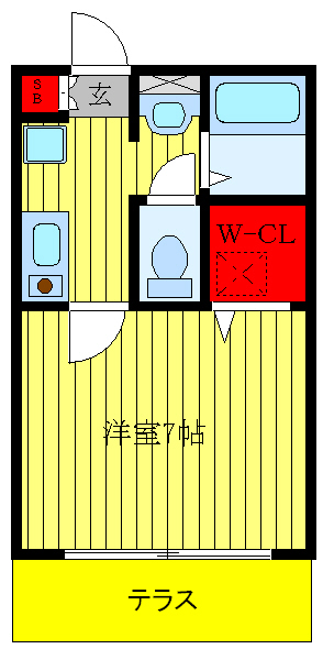 豊島区池袋本町のアパートの間取り