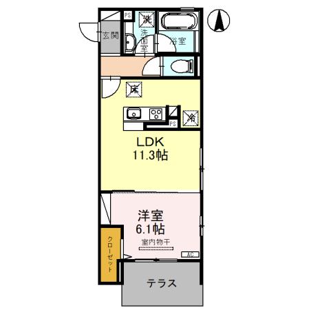 ピース ラ ヴィータ Wの間取り写真