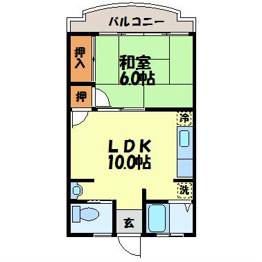 ハイツ山口の間取り