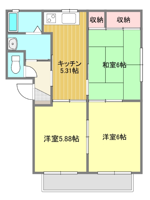 グランドクローニヴィラ　Ｂ棟の間取り