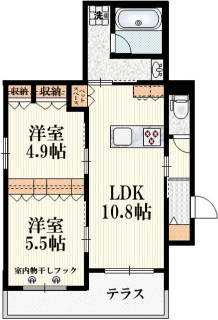 フリューゲル南荻窪の間取り