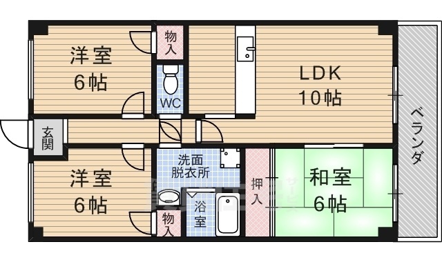 エクラ丹波橋の間取り