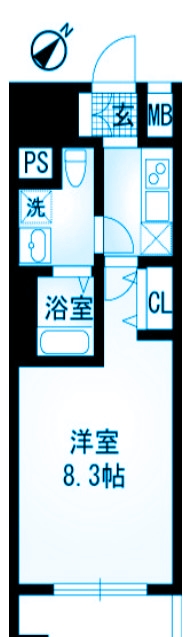 川崎市川崎区堀之内町のマンションの間取り