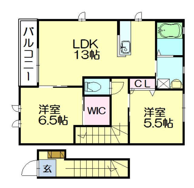 シャーメゾン桜Ｃの間取り