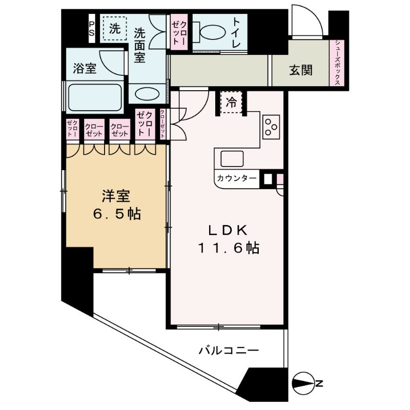 リーガル梅田EASTの間取り写真