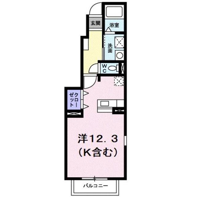 クラール曽比Ｂの間取り