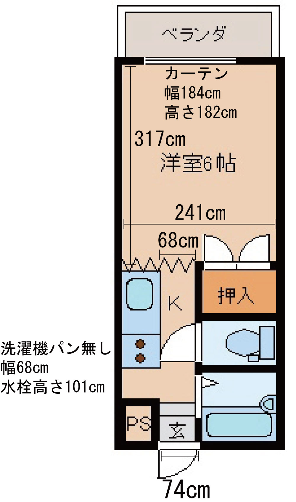 ハイム上堀の間取り