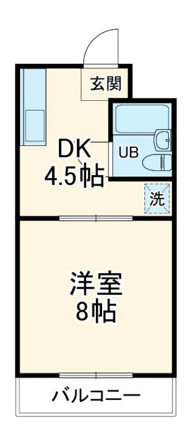 浜松市浜名区細江町気賀のマンションの間取り