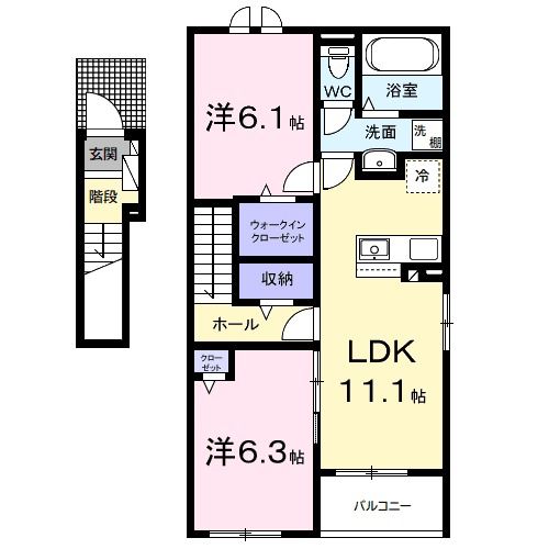 ベイサイドアクアＢの間取り