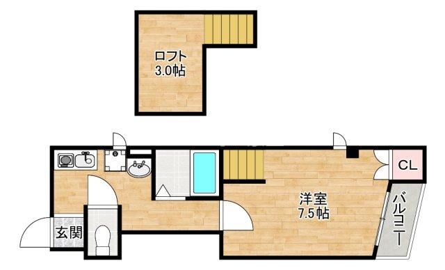 プライムコート天王寺大道の間取り