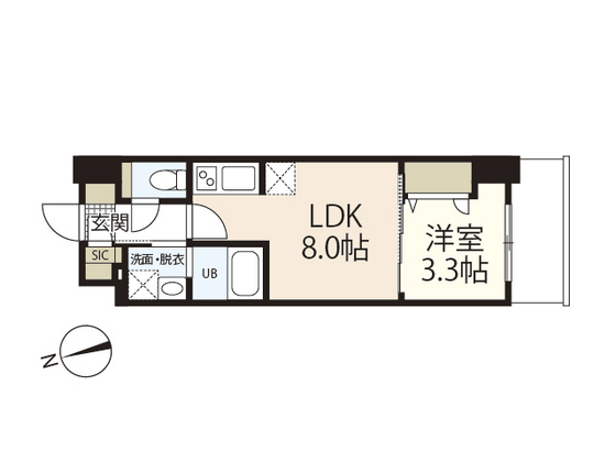 【広島市西区中広町のマンションの間取り】