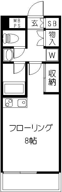 世田谷区大蔵のマンションの間取り