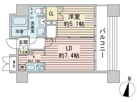 ラフィネタワー札幌南３条の間取り