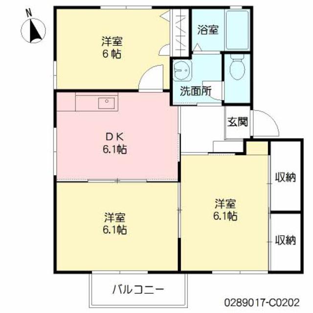 シャーメゾン昴　Ｃ棟の間取り