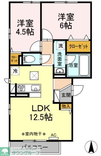 コートミカエル　Bの間取り