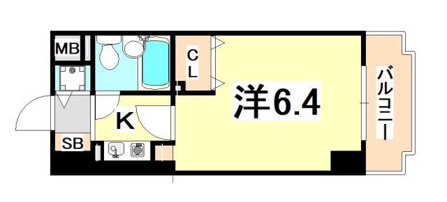 ライオンズマンション三宮東第２の間取り