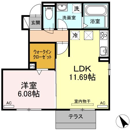 安城市安城町のアパートの間取り