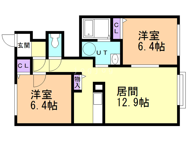 Ｃ－ＬＯＶＥＲの間取り