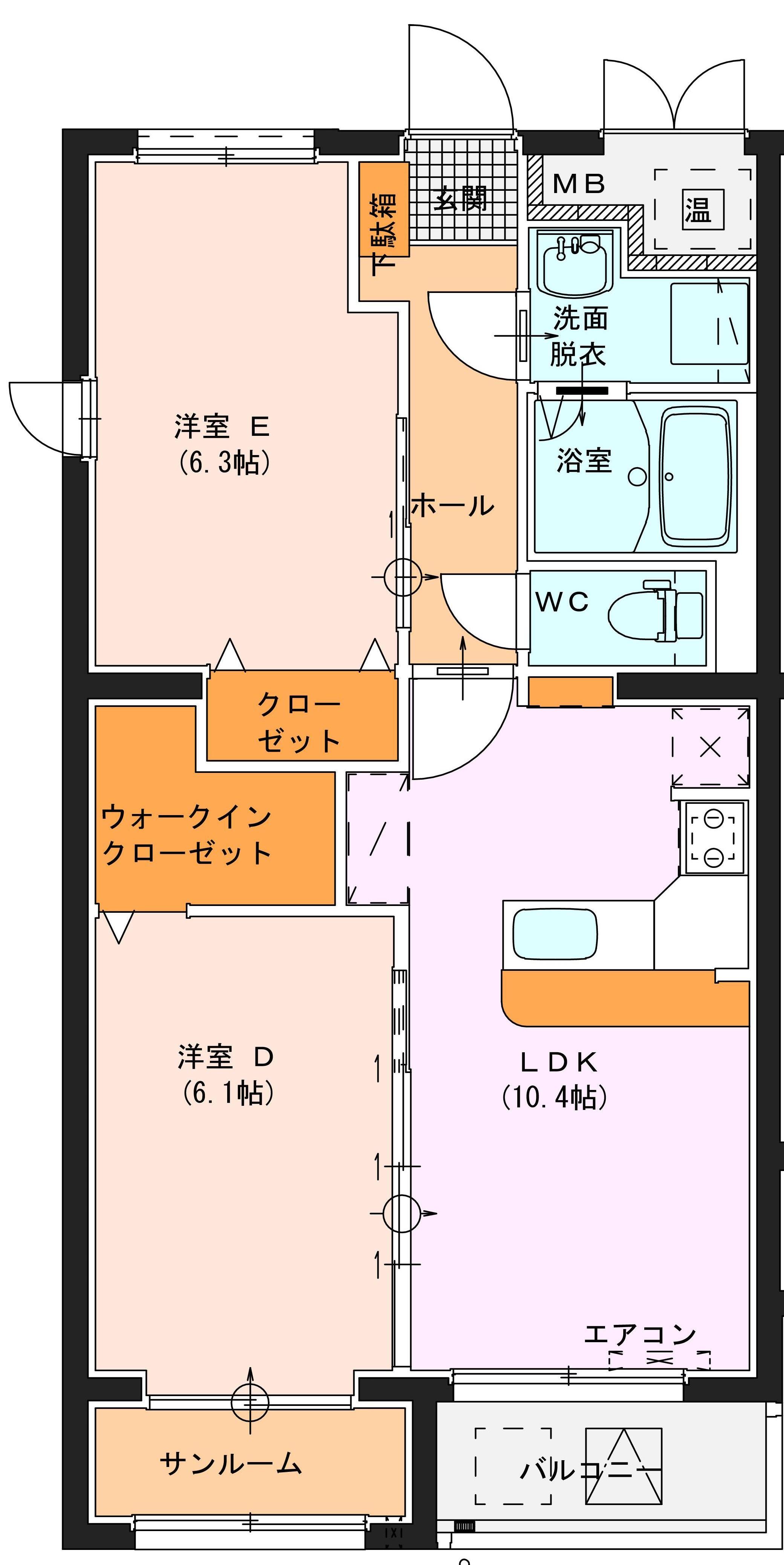 リーリオゴフクの間取り