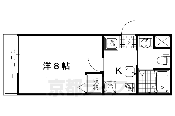 フラッティ吉野町Ａの間取り