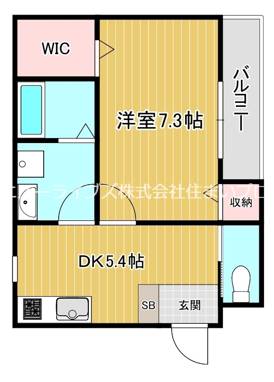 門真市寿町のアパートの間取り