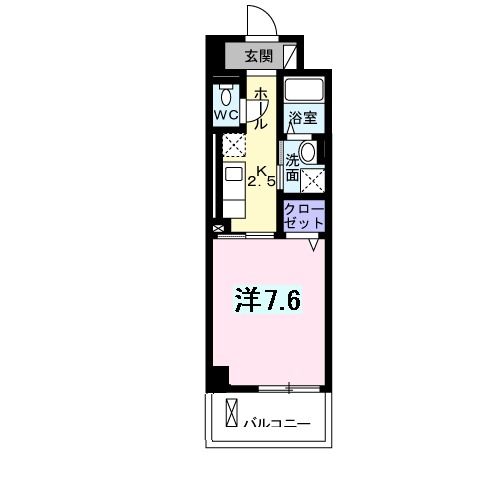 京田辺市田辺道場のマンションの間取り