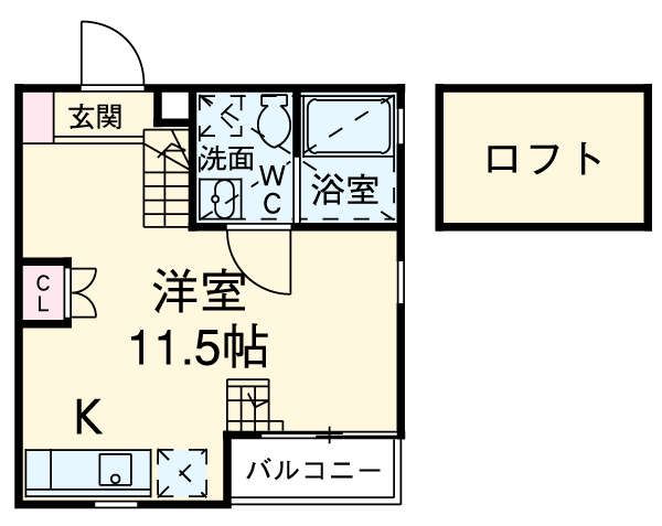 名古屋市天白区平針のアパートの間取り