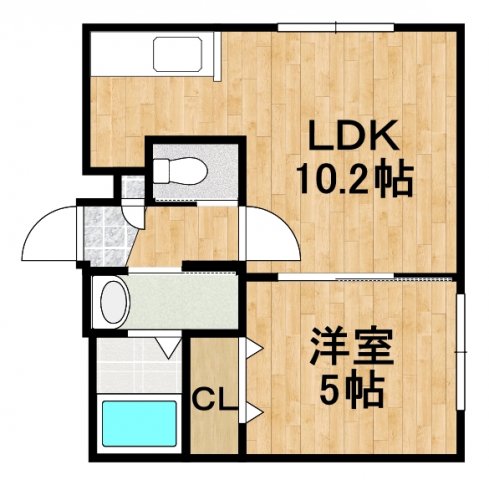 CANAAN北栄の間取り