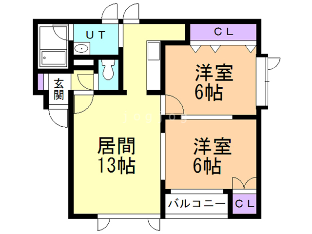 ＹＳコート月寒の間取り