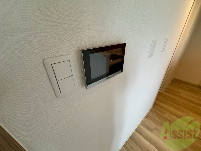 セキュリティ　インターホンです。オートロック付きで安心のマンションです。