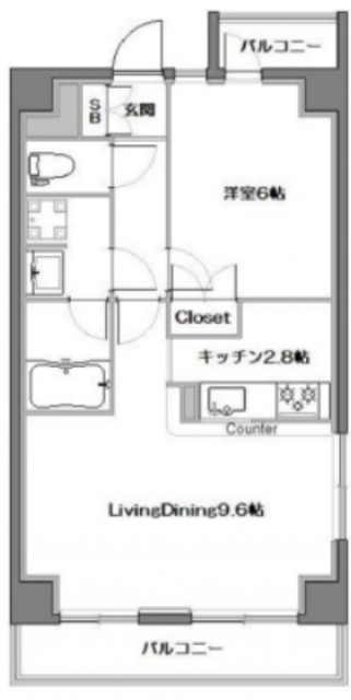 藤和シティコープ新中野IIIの間取り