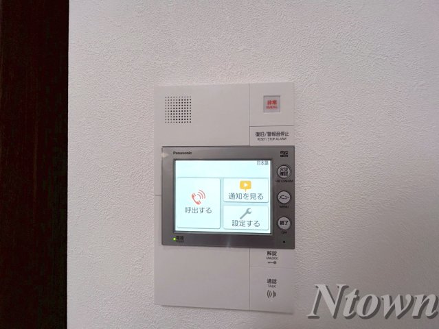 セキュリティ　モニター付きインターフォンです。