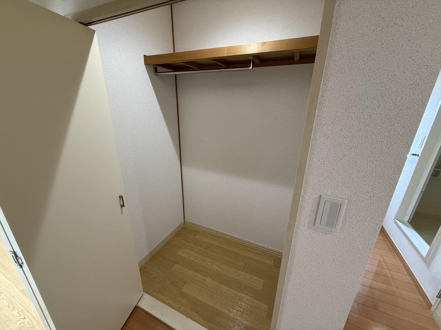 収納　大きなクローゼットです