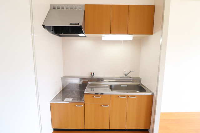 キッチン　２口ガスコンロ設置可能