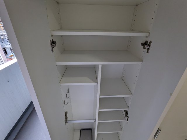 収納　たっぷりとした収納スペースです