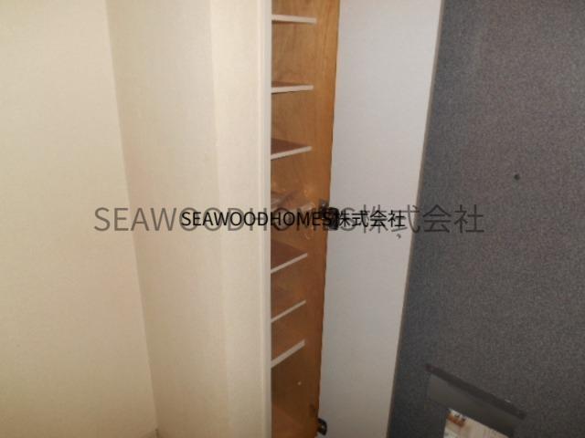 収納　シューズＢＯＸ完備！散らかる靴もスッキリ収納。