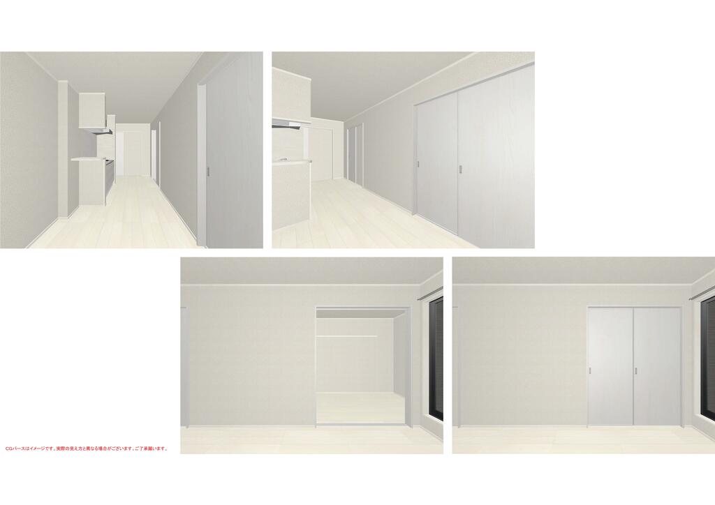 居室・リビング　白を基調とした空間